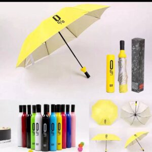 Foldable bottle shape umbrella