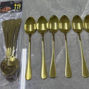 6pcs/pack Gold Spoon